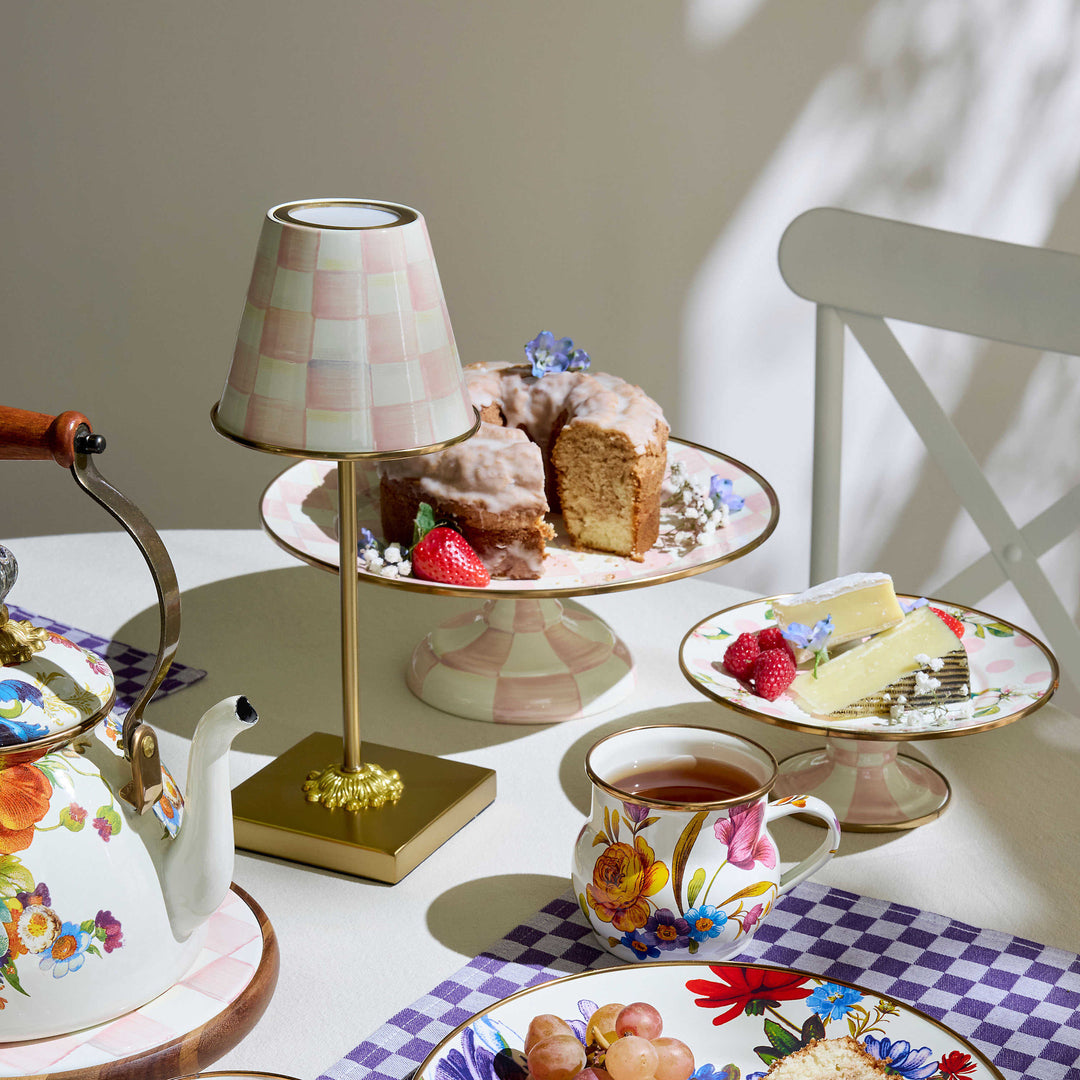 Rosy Check LED Rechargeable Cafe Table Lamp