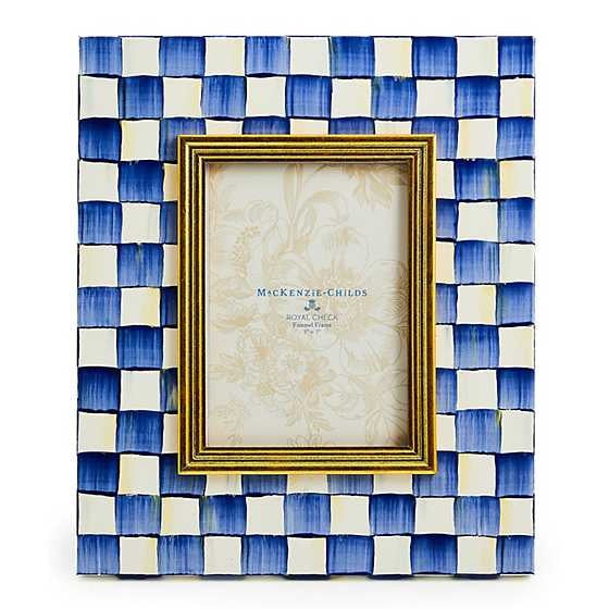 Royal Check Enamel Frame - 5" x 7"