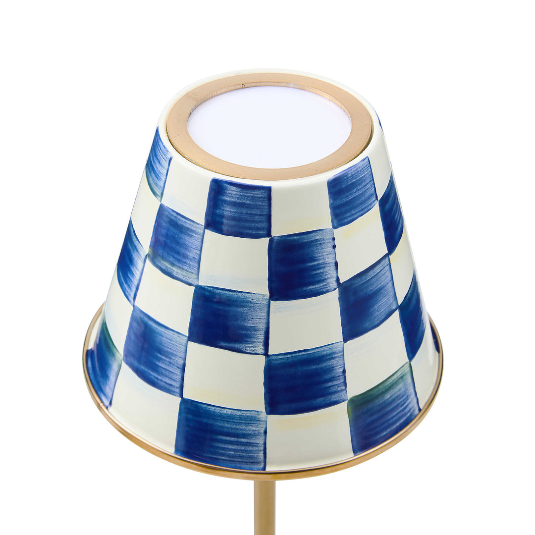 Royal Check LED Rechargeable Cafe Table Lamp