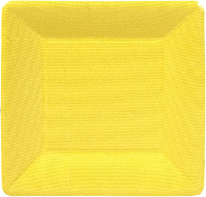 Square salad plate with a subtle rim detail