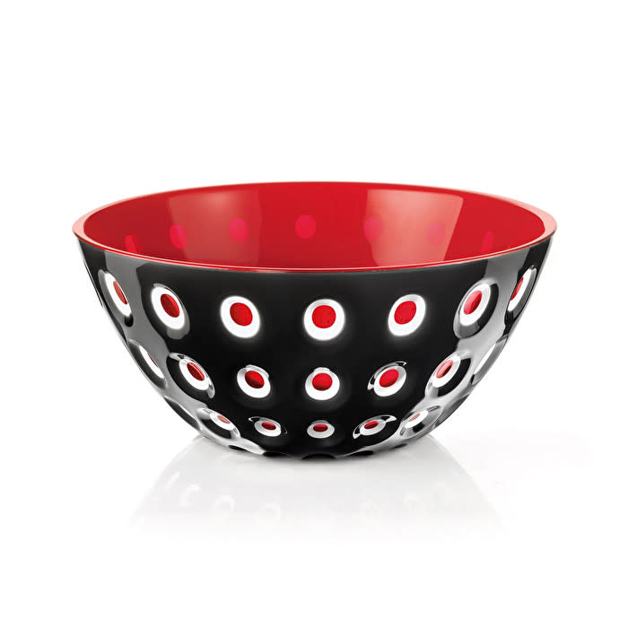 Round SAN bowl ø20 cm in Le Murrine three-color Italian glass with smooth silhouette.