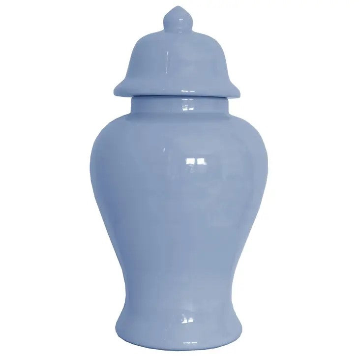 Hand-painted ginger ceramic jar with textured surface