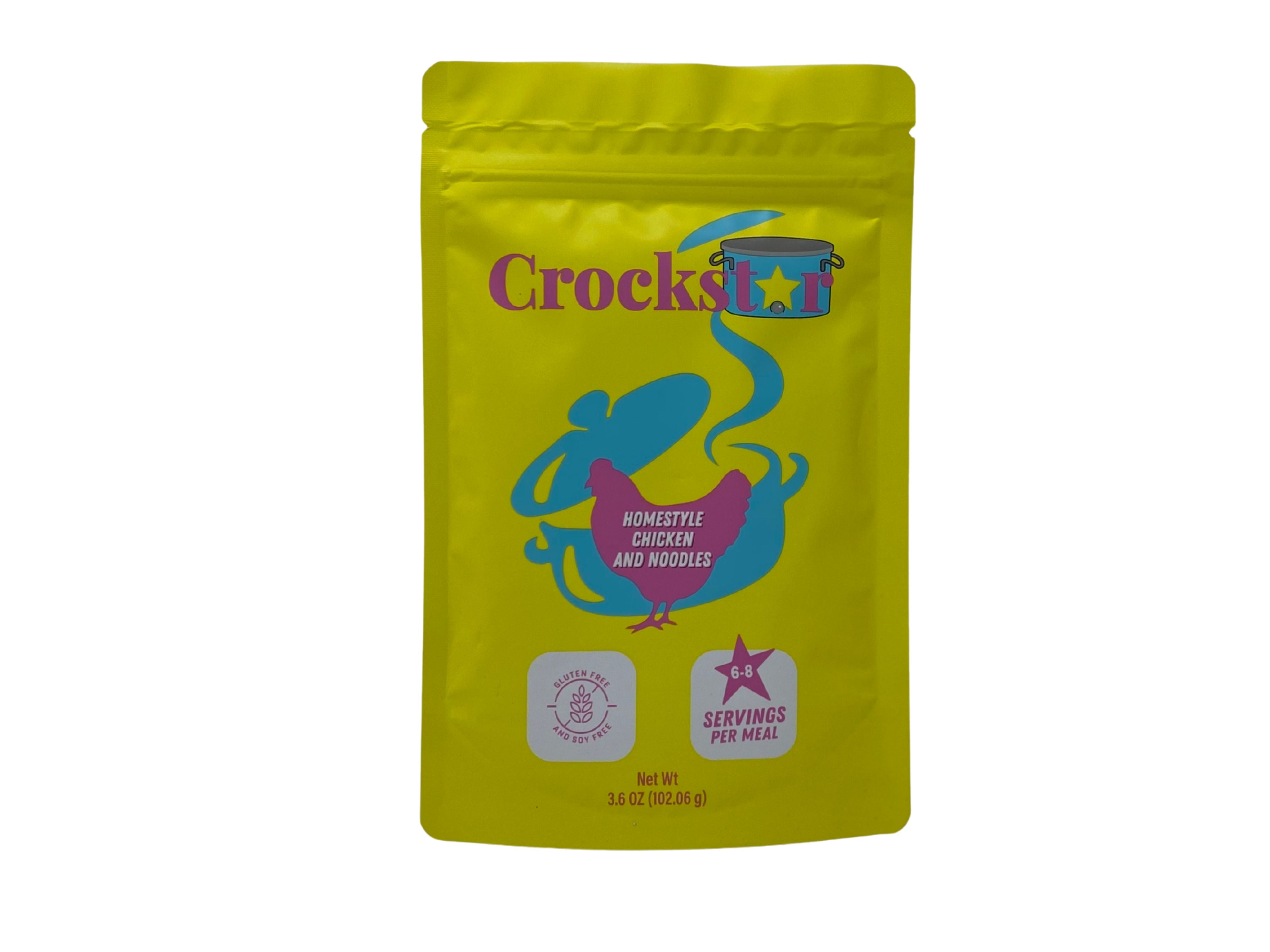 Starter packet for Homestyle Chicken & Noodles soup mix with visible seasoning blend