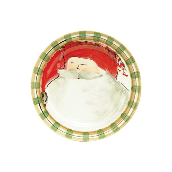 White Terra Bianca earthenware round salad plate with a simple rim.