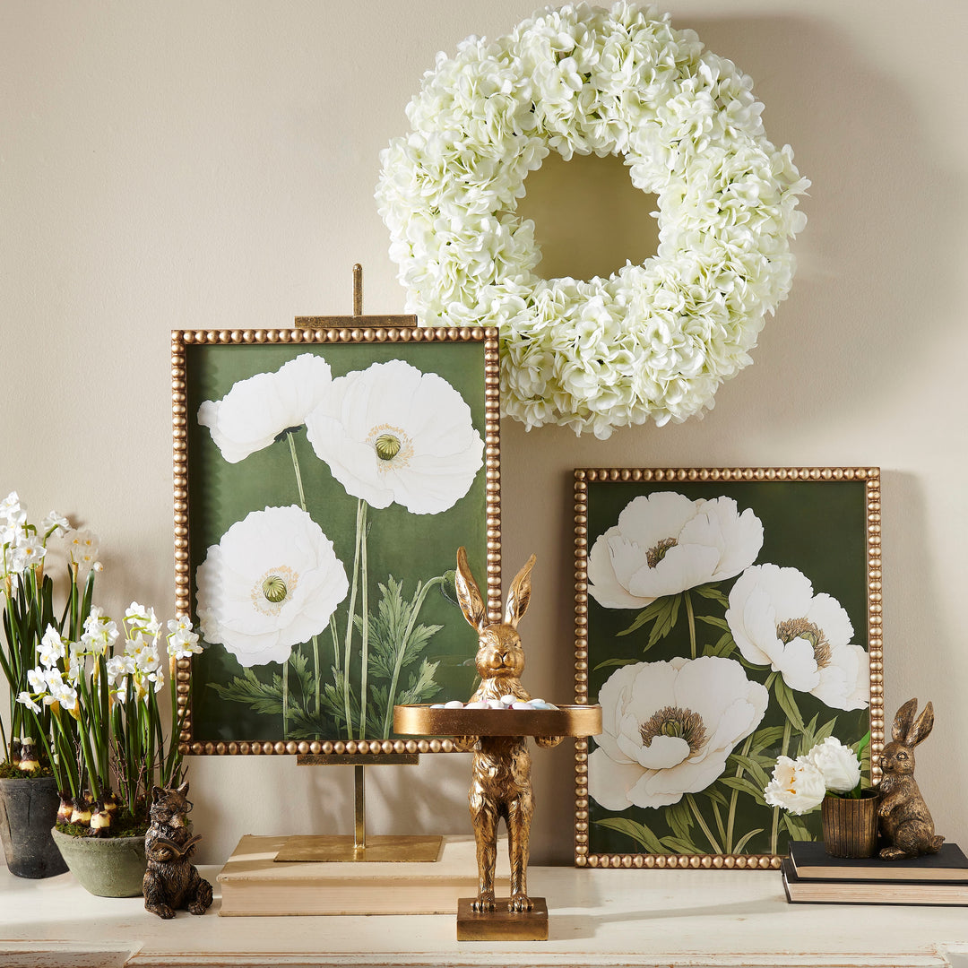 22" Poppy Petals Framed Wall Art - Sold Individually