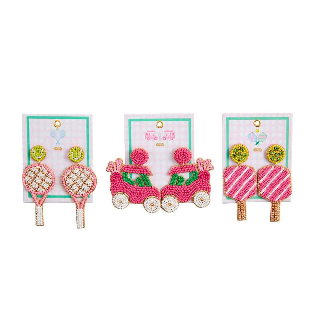 Sports Beaded Earrings