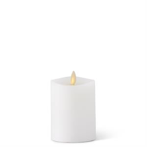White Wax Luminara Medium Indoor Pillar Candles
