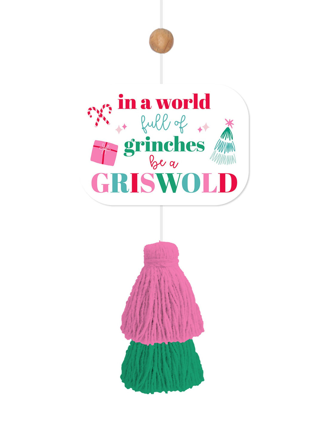 Griswold holiday air freshener with adjustable hanging string