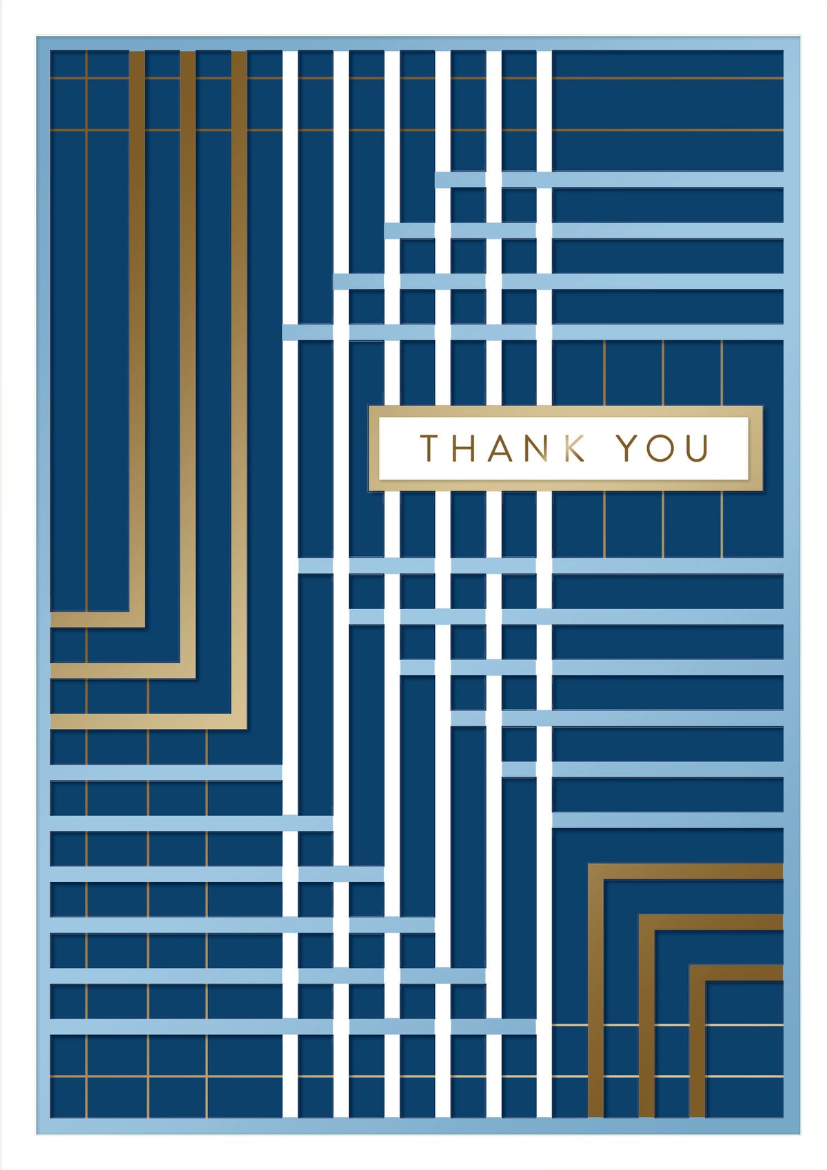 Overlapping line pattern card featuring intersecting geometric lines in a neutral tone.