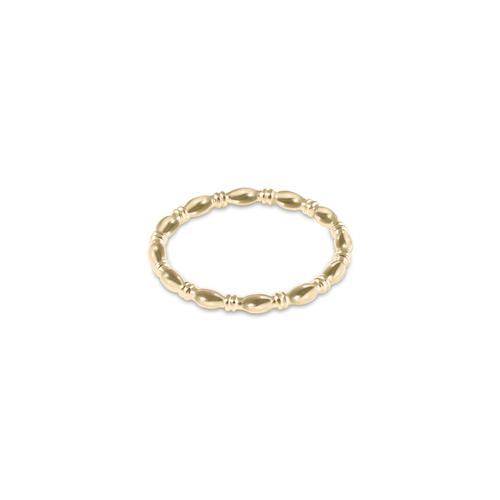 A classic beaded harmony ring in 2mm gold-filled metal with a smooth circular silhouette.