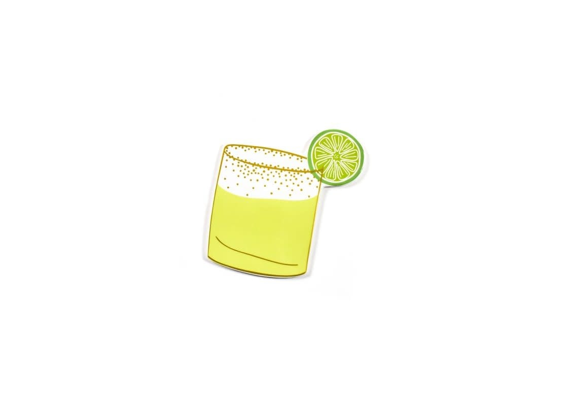 Silver salted margarita mini attachment with a handle
