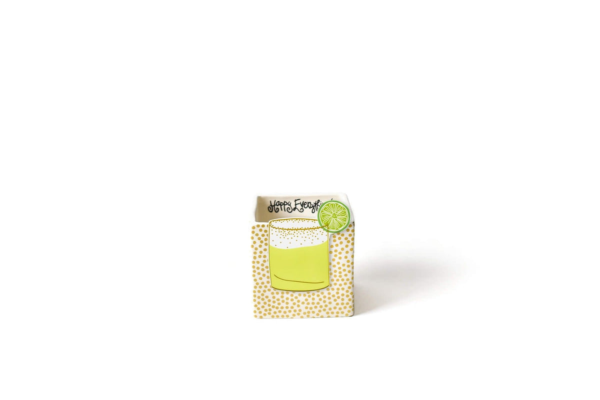 Salted Margarita Mini Attachment in stainless steel with a clear glass reservoir