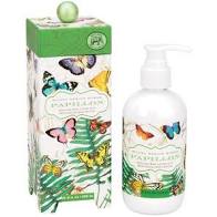 8 fl oz hand and body lotion bottle with aromatic peony scent