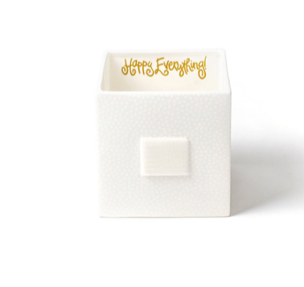 White Small Dot Mini Nesting Cube Medium