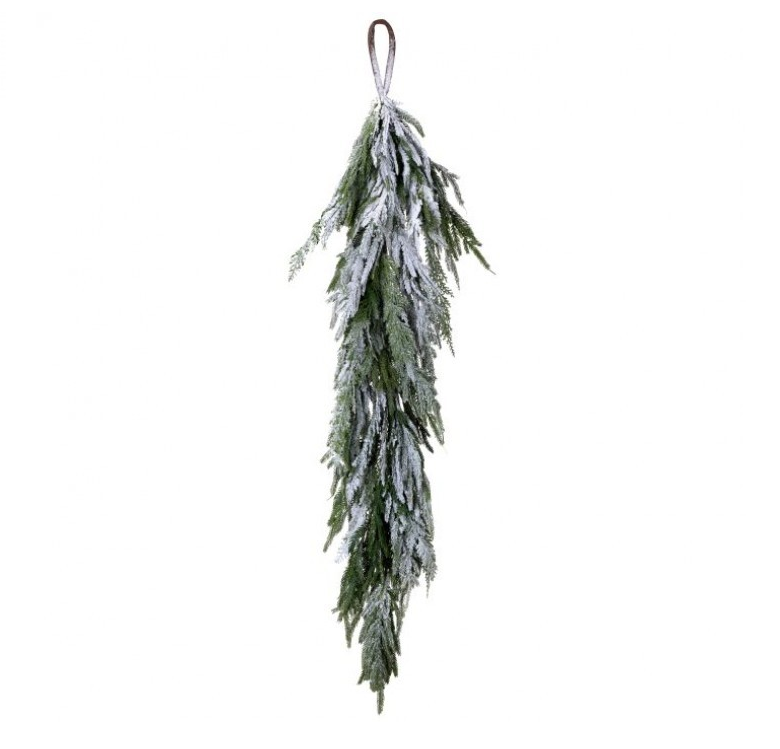 48" Real Touch Norfolk Pine Garland w/ Snow