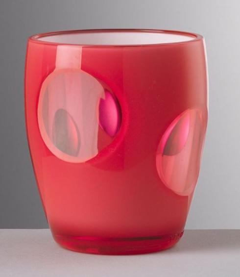 Clear acrylic fisheye tumbler with a wide circular opening.