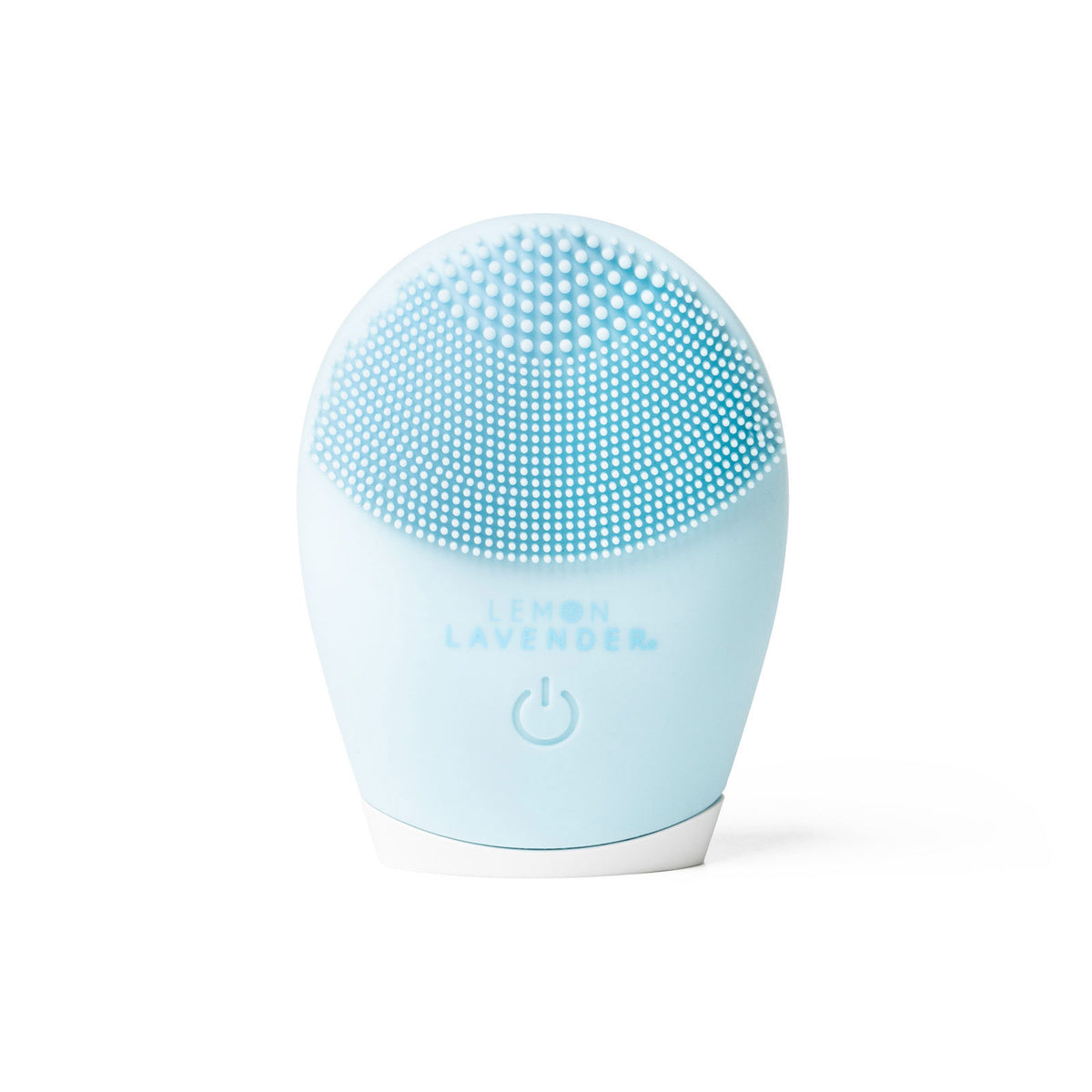 Lemon Lavender Sonic Cleanser Brush with antibacterial silicone bristles