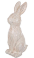 Small white resin standing rabbit figurine with a simple upright silhouette.