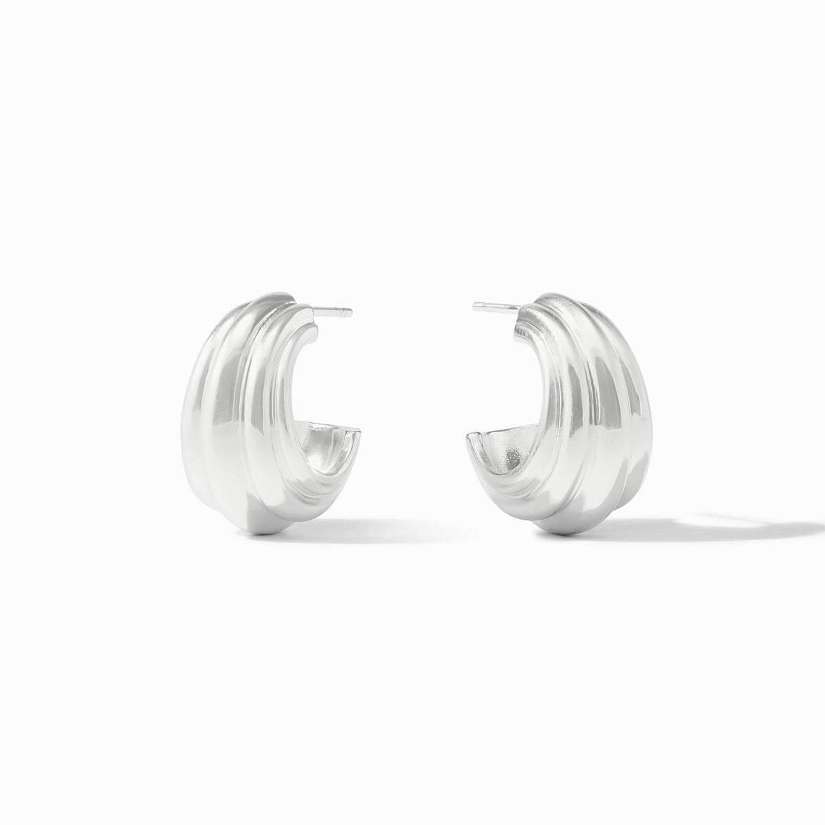 Gold-tone Portofino Statement Hoop earrings with a textured surface.