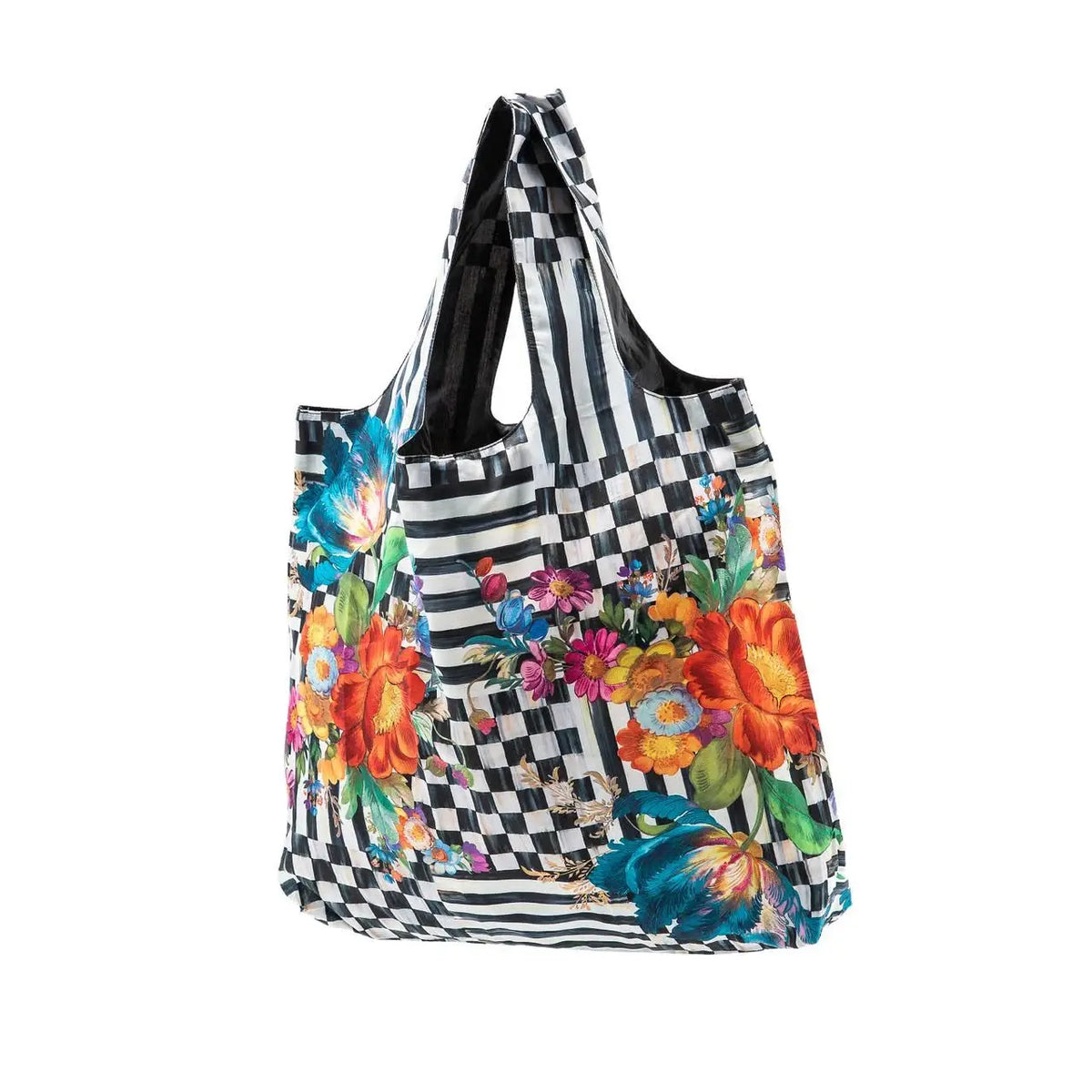 Courtly Flower Market To Go Tote in polyester with signature checks pattern