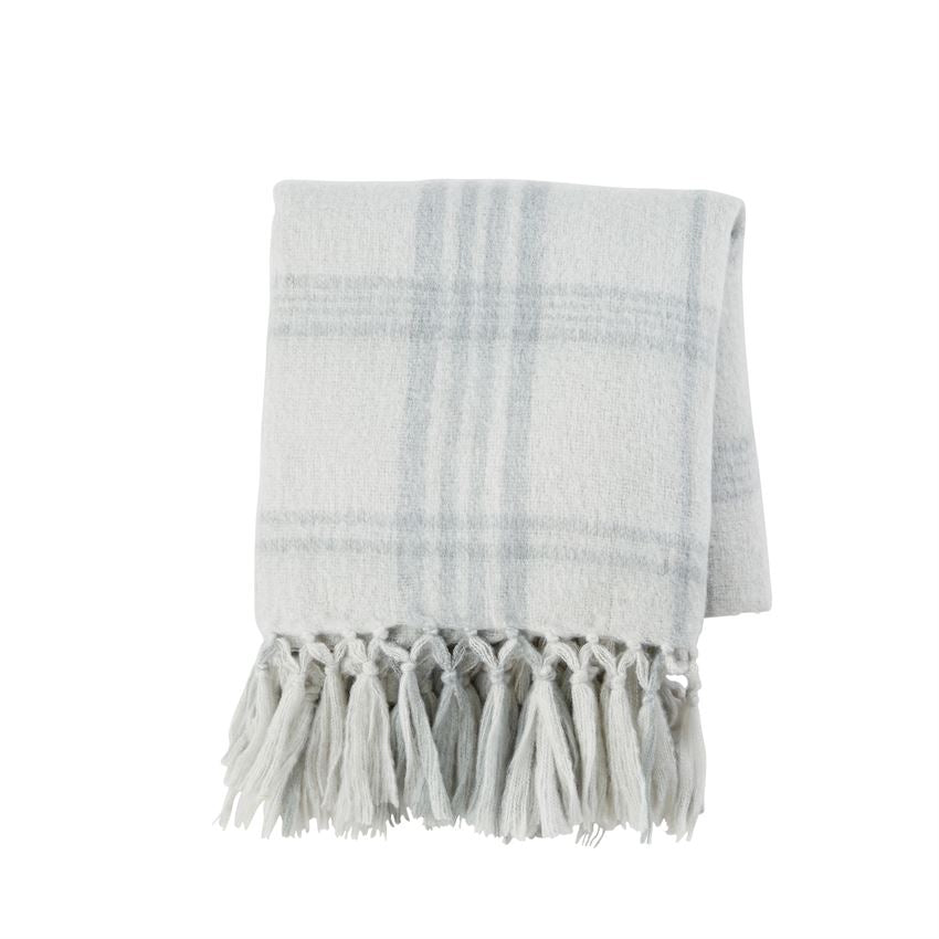 PLAID THROW BLANKET