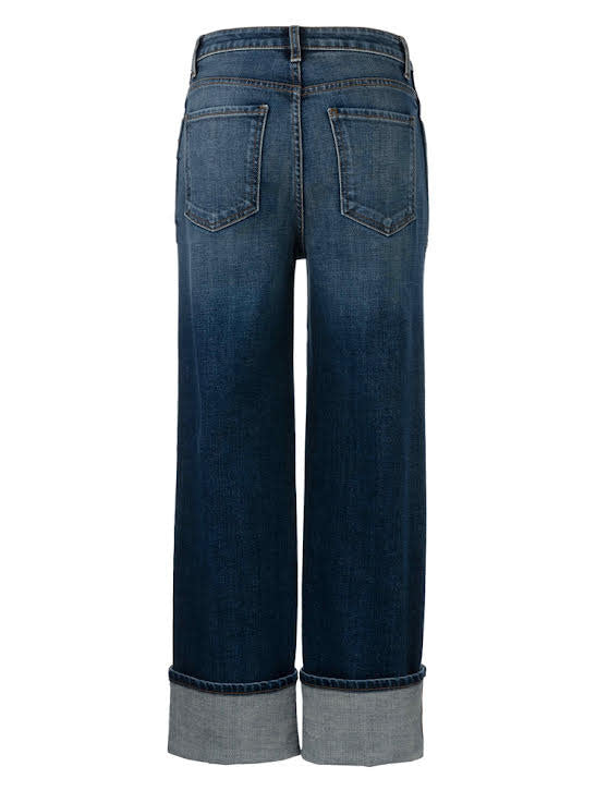 Sienna High Rise Straight Leg-Roll Up Patch Pocket