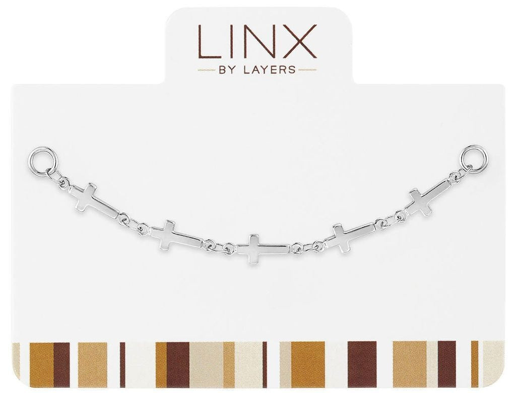 Silver Cross LINX Add-on charm with sleek silver finish