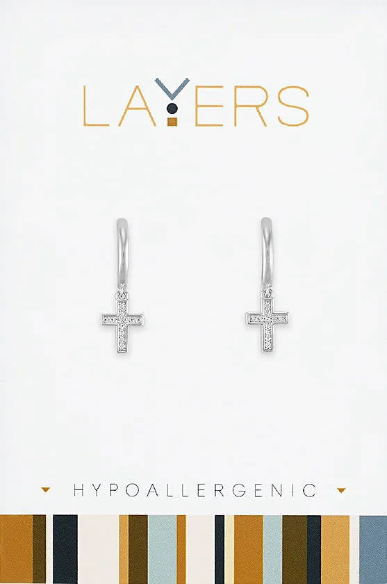 Silver Huggie Layers Earrings
