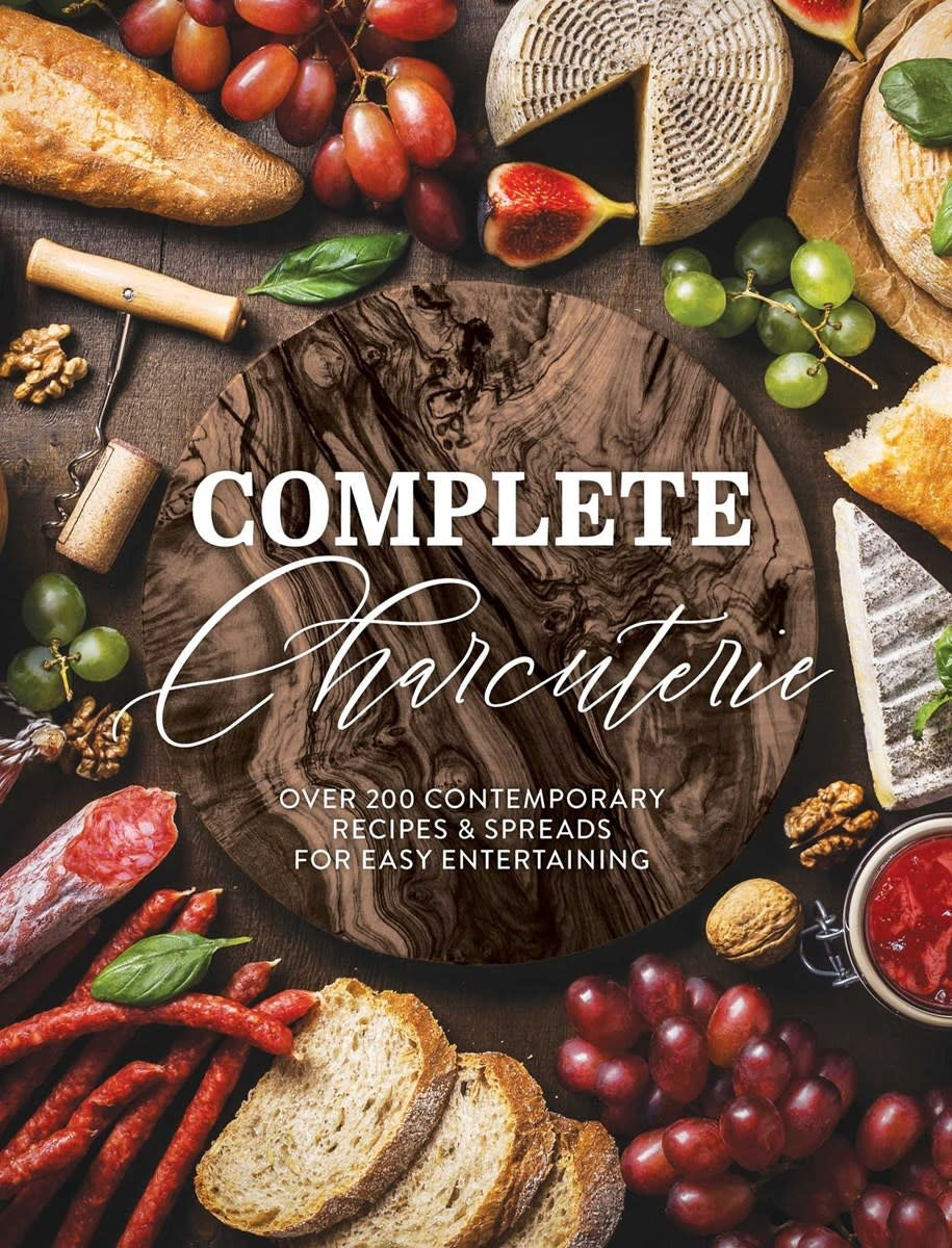 Complete Charcuterie serving board with dimensions 6.54 x 9.06 inches.