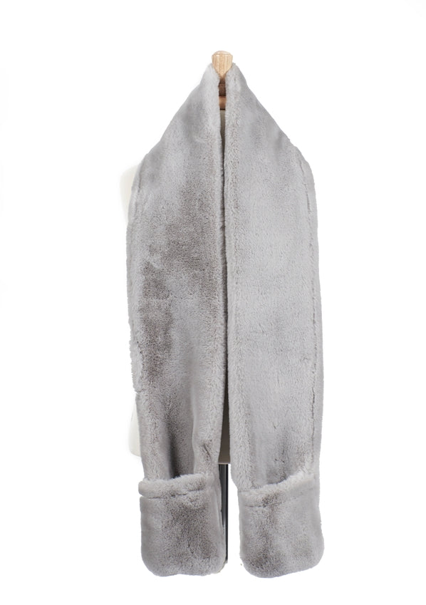 Scarf Fur Plush With Pockets