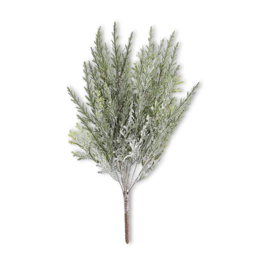 Flocked cedar bush with a natural brown texture shaped like an evergreen tree silhouette.