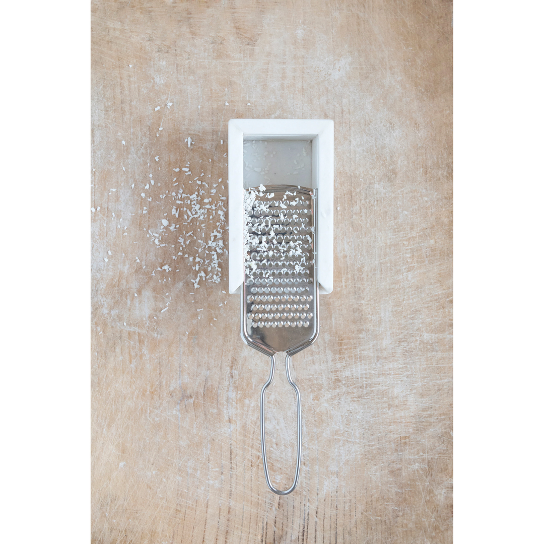 Marble & Stainless Steel Cheese Grater