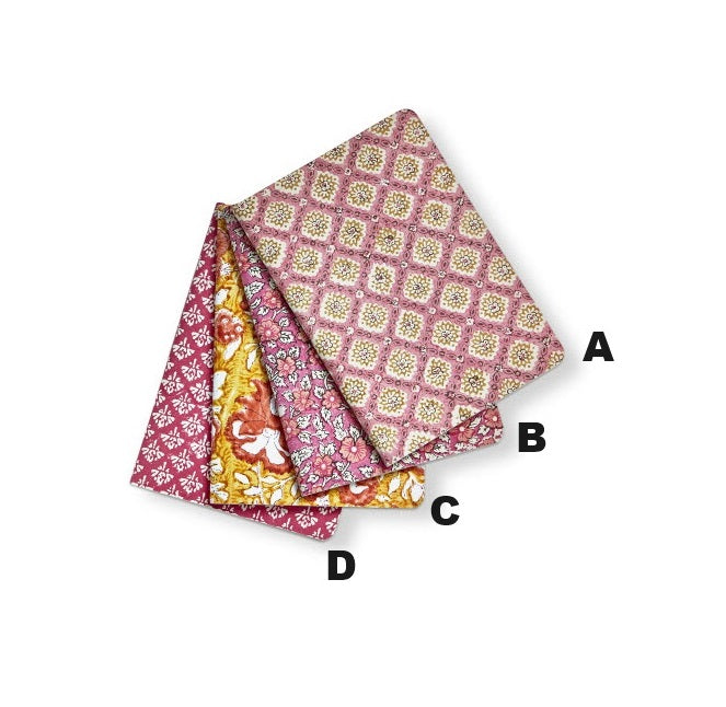 Springtime Journals Multi: a stack of recycled cotton paper journals with colorful covers.