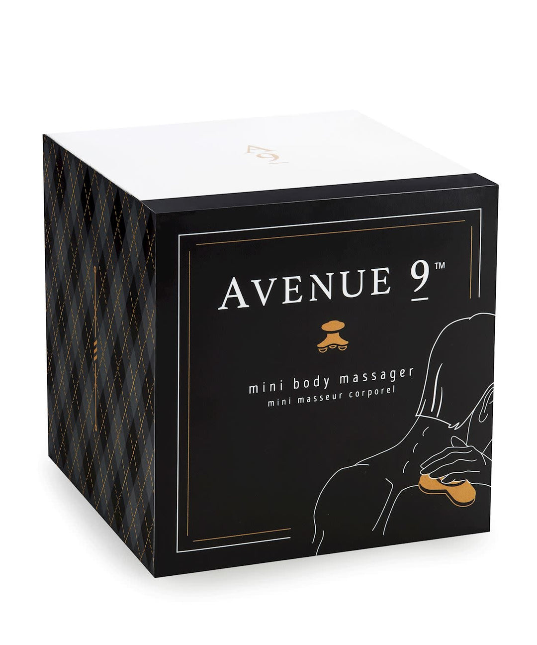 Sleek Black Men's Mini Body Massager