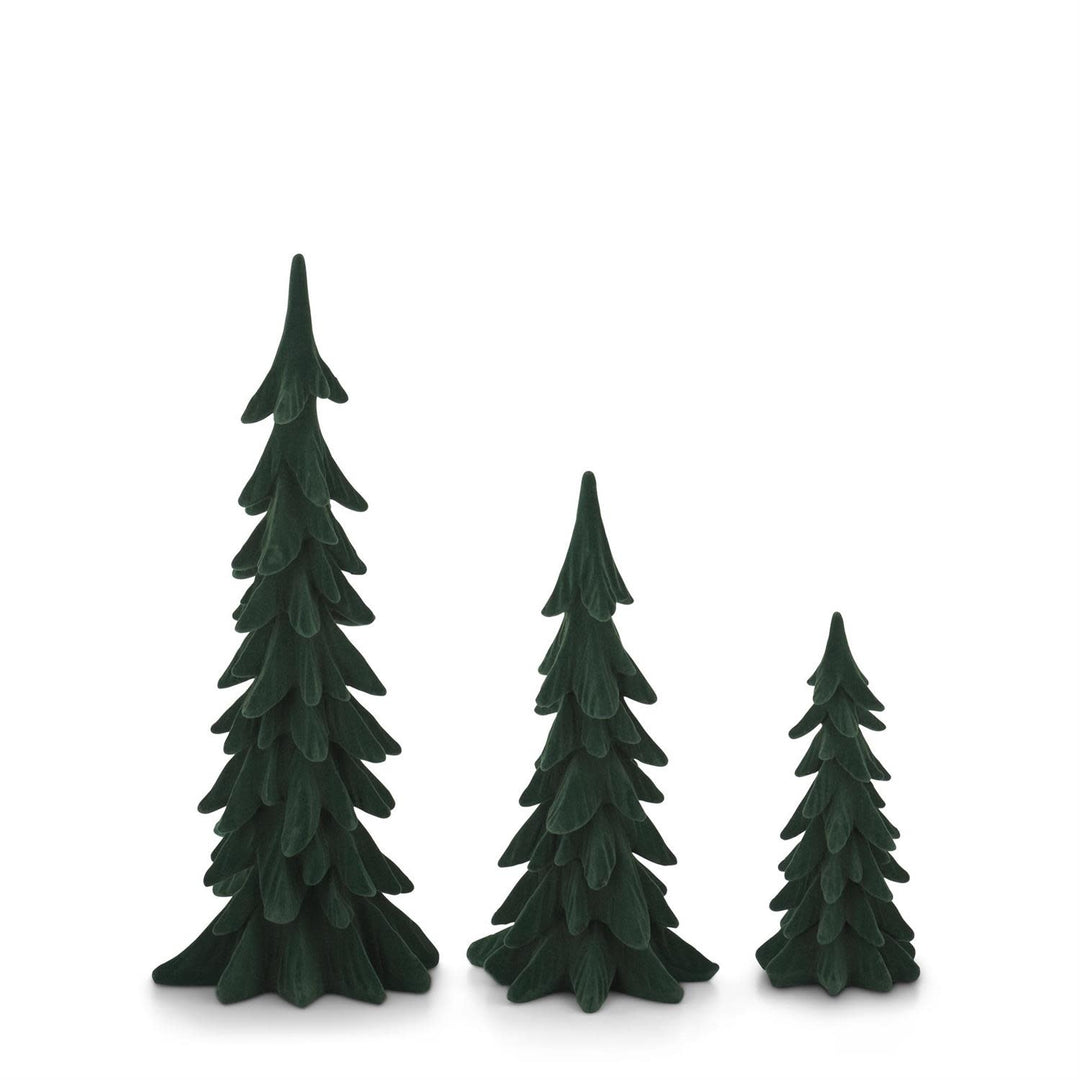 Green Velvet Christmas Trees-sold individually