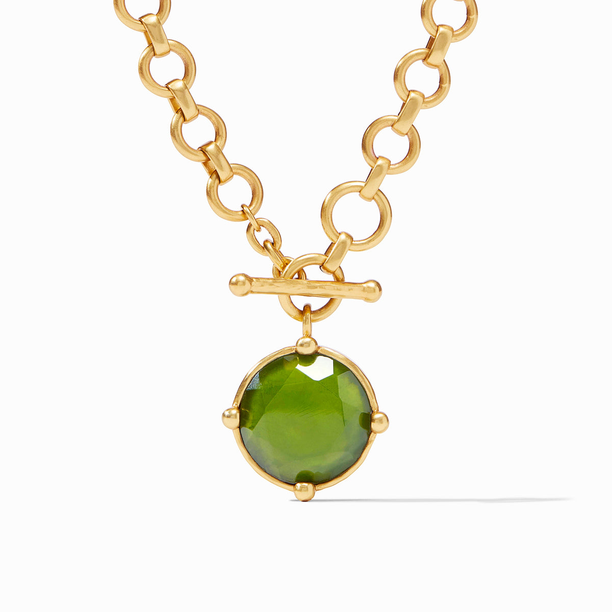 Adjustable Honeybee demi necklace featuring a rose-cut stone with beads on one side and a bas-relief bee design.