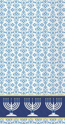Packaging showing paper guest towels in white with a subtle embossed pattern.