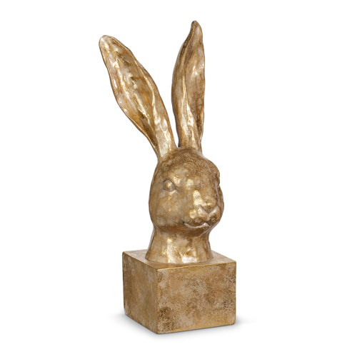 12.75" Gold Bunny Bust