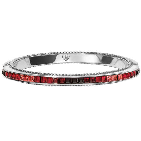 Spectrum Hinged Bangle - Red