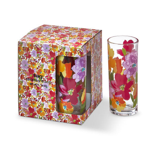 Set of clear glass drinking glasses with a simple cylindrical shape.