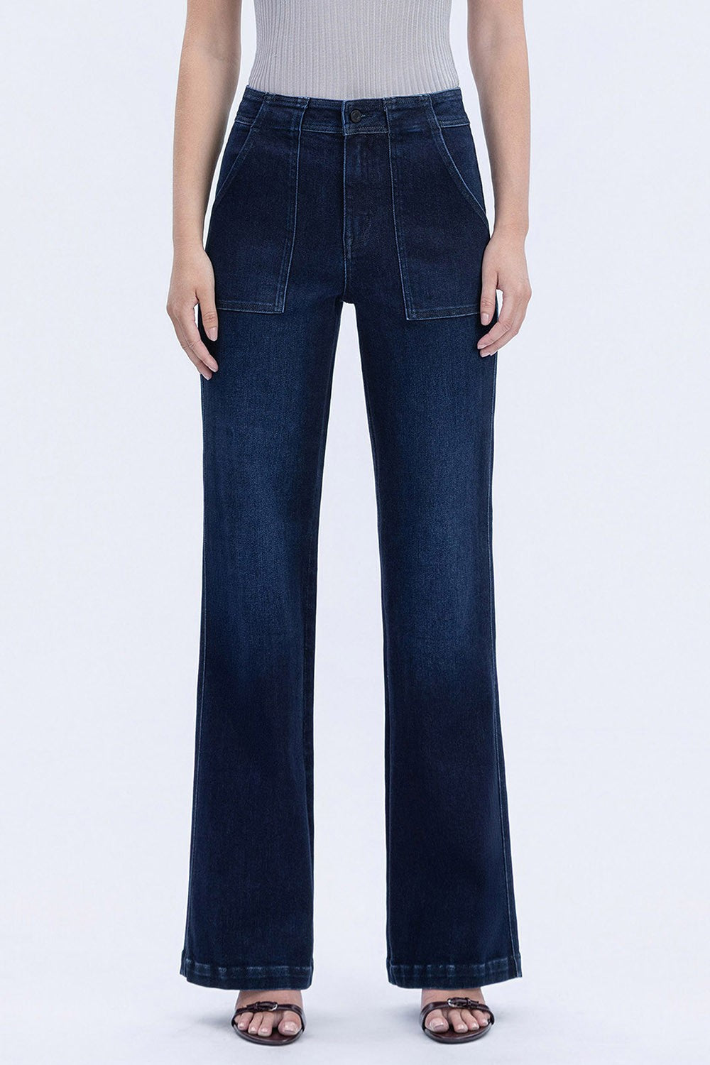 Zoey Super High Rise Full Length Vintage Flare Jeans