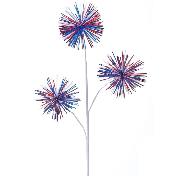 Tall Americana starburst stem vase with a geometric burst pattern in neutral tones.