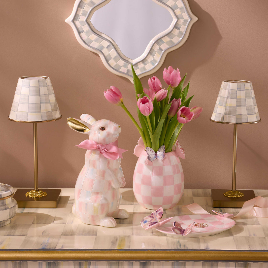 Sterling Check LED Rechargeable Cafe Table Lamp