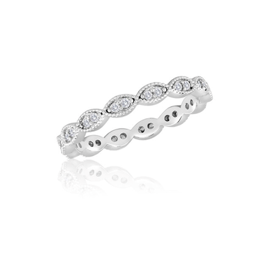 Endless Oval Stack Ring in silver-toned metal featuring a continuous oval band with polished finish.