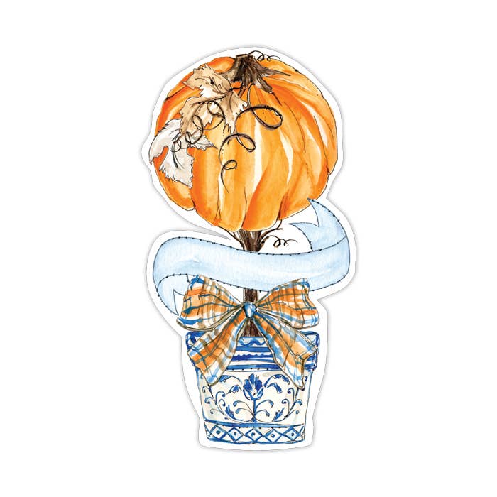 Handpainted die-cut accent measuring 6 inches by 5.5 inches with a custom silhouette and artistic finish.
