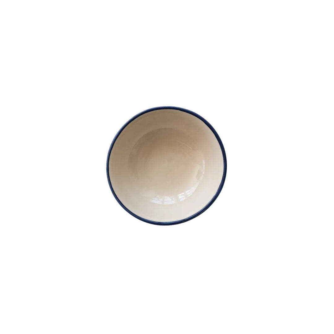 Stoneware Bowl with Pattern