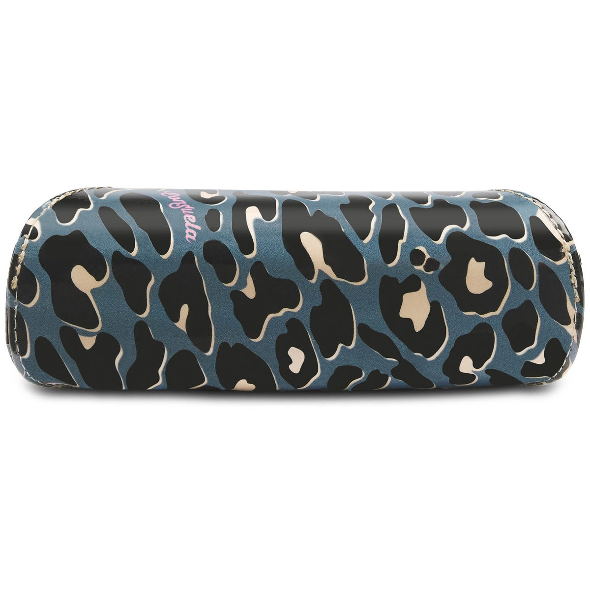 Danni compact sunglass case in a sleek black finish with smooth contours.