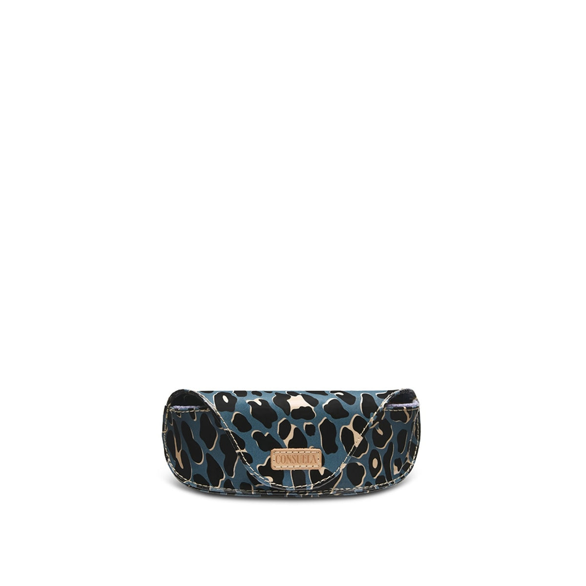 Compact black Danni sunglass case with a smooth matte finish.