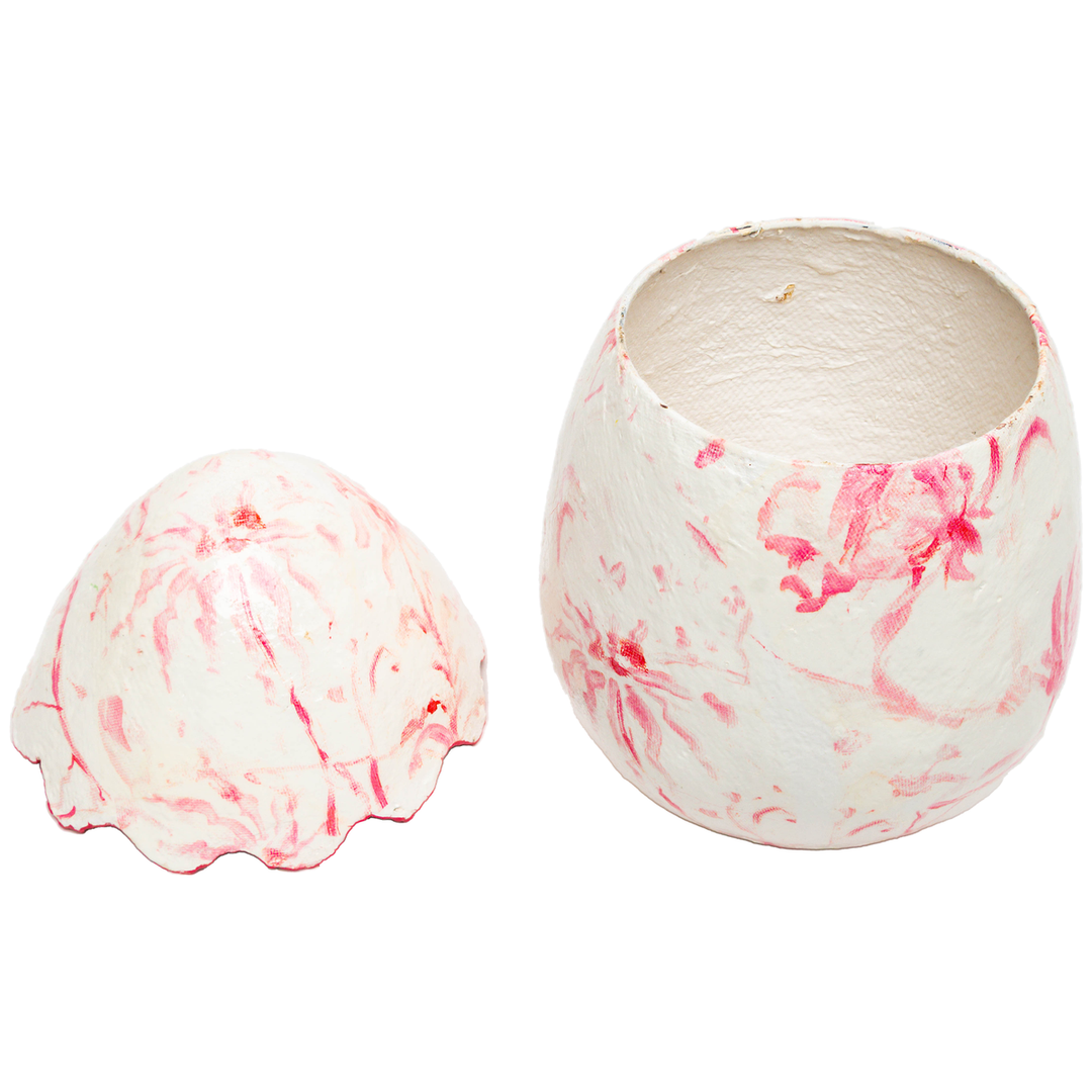 Chinoiserie Pink Scallop Egg