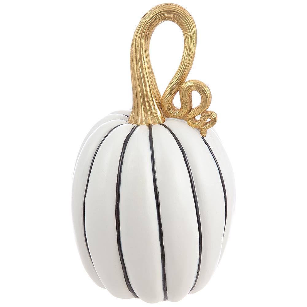 13" Pumpkin White Black